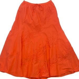 Metro Wear Embroidered Boho Maxi skirt - Medium